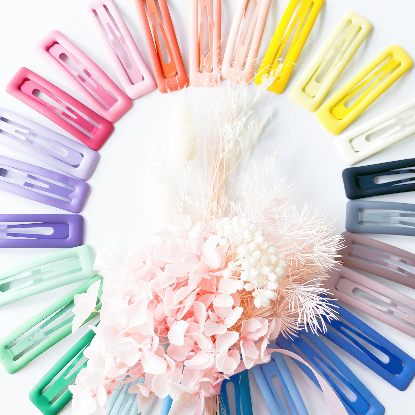 Purple | Large Pastel Coated Bar Clips