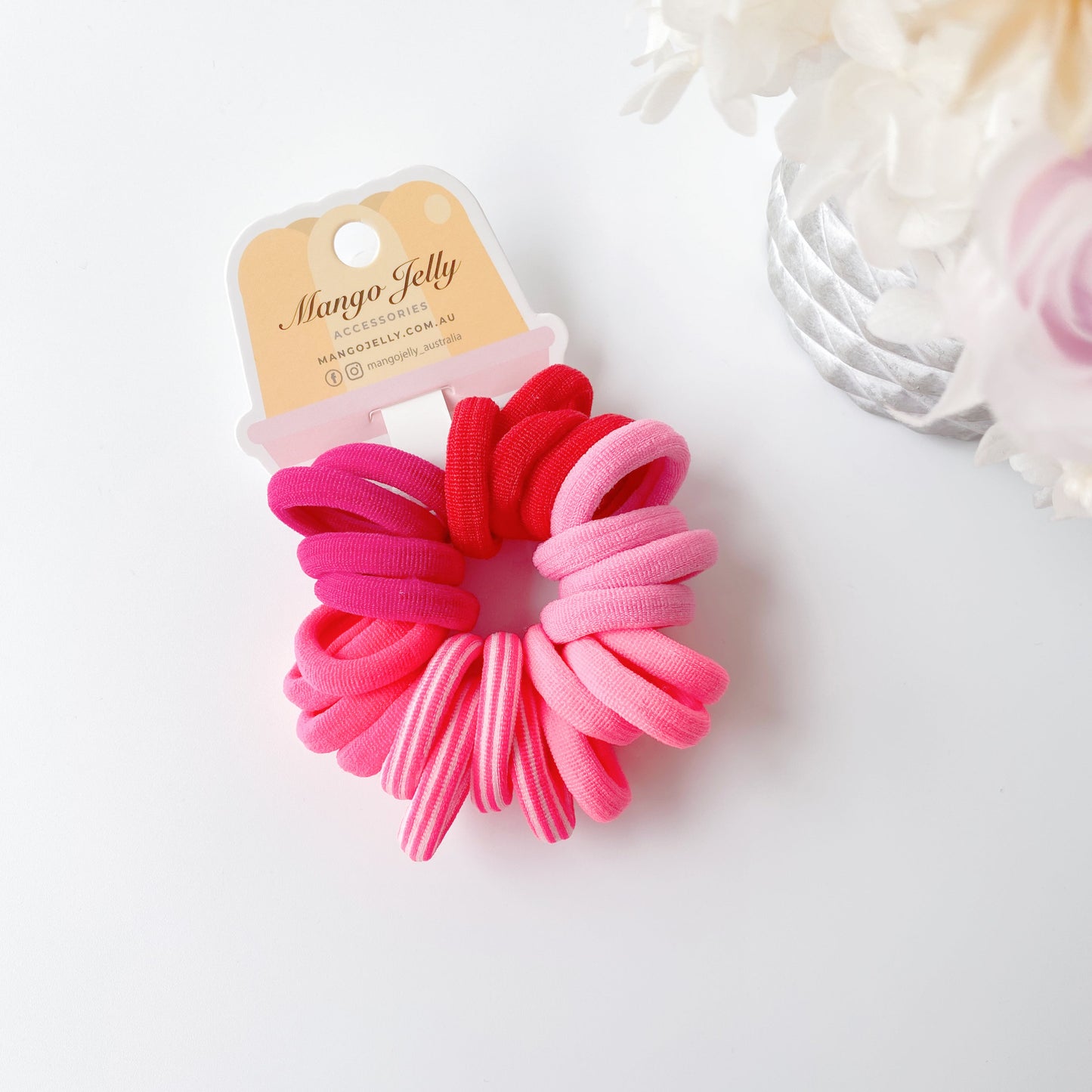 Just Pink | Metal Free Hair Ties