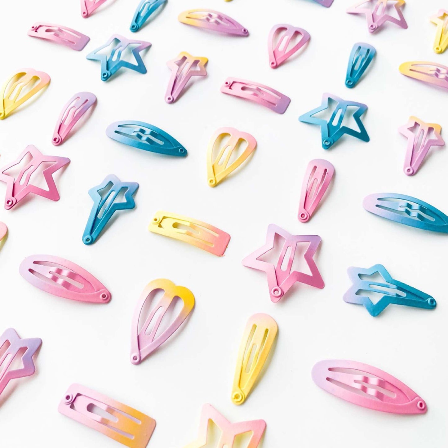 Mustard + Pink | Mixed Mini Snap Clips