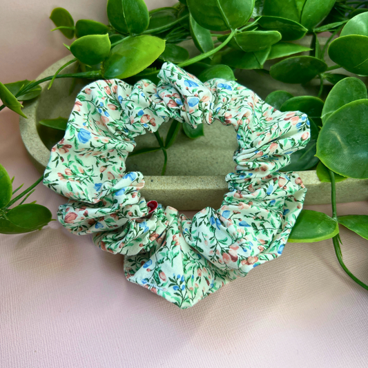 Soft Flower | Floral Scrunchie