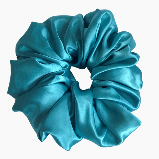 Ocean Blue | Satin Scrunchie