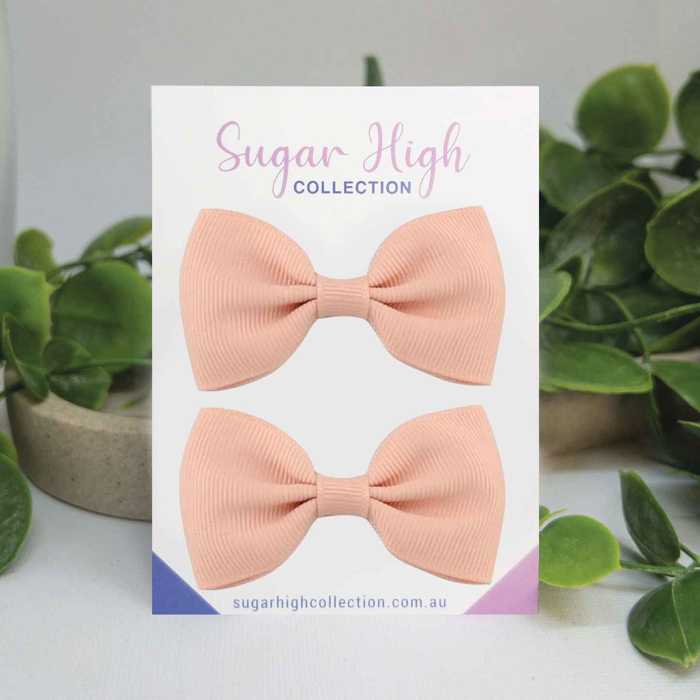 Apricot | Petite Hair Bows