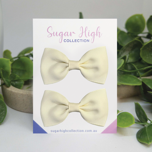 Cream | Petite Hair Bows