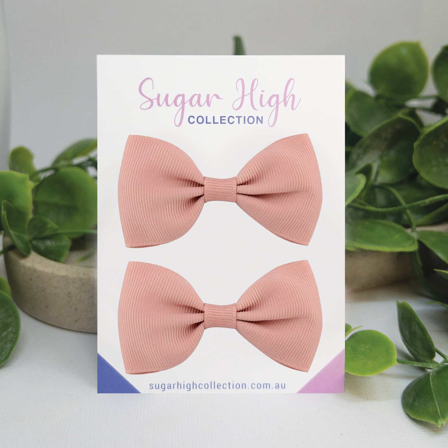 Dusty Rose | Petite Hair Bows