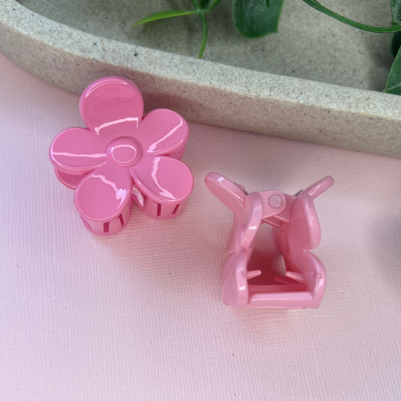 Pink | Mini Daisy Hair Clip