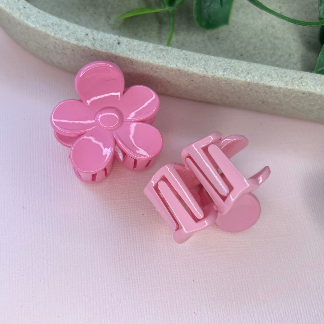 Pink | Mini Daisy Hair Clip