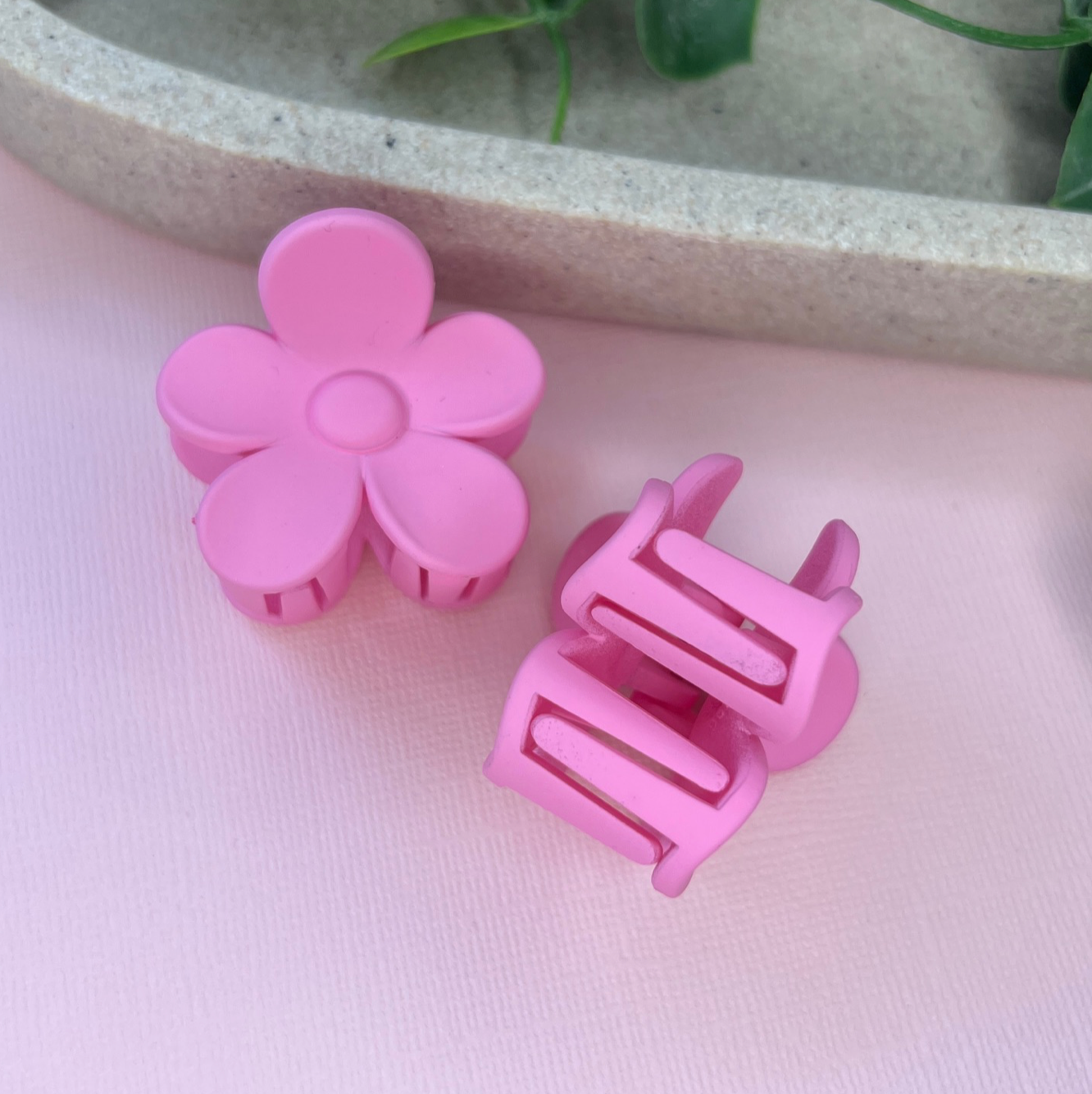 Pink | Mini Daisy Hair Clip