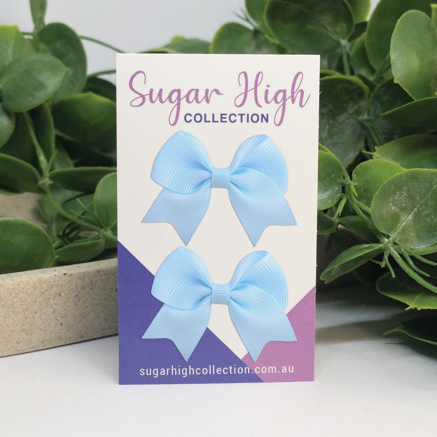 Baby Blue | Mini Sailor Bows