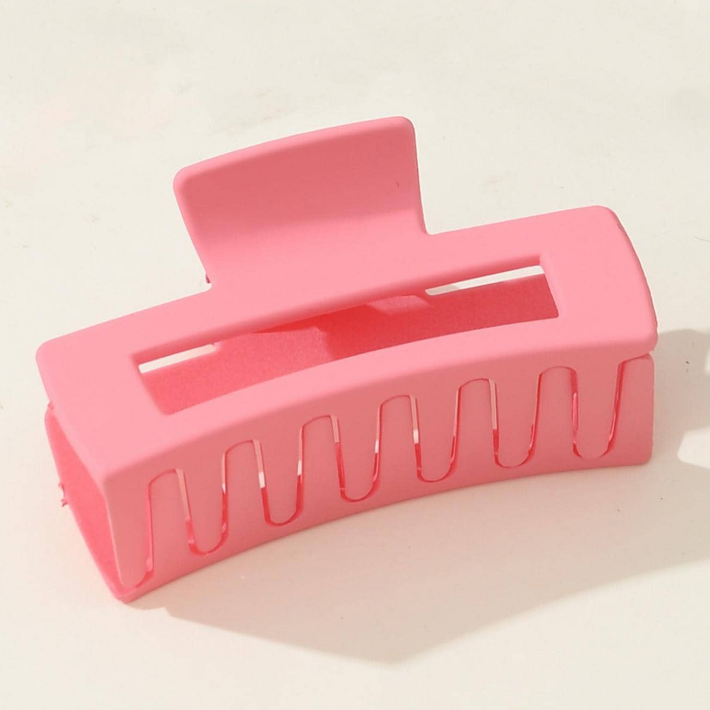 Flamingo Pink | Rectangle Claw Clip