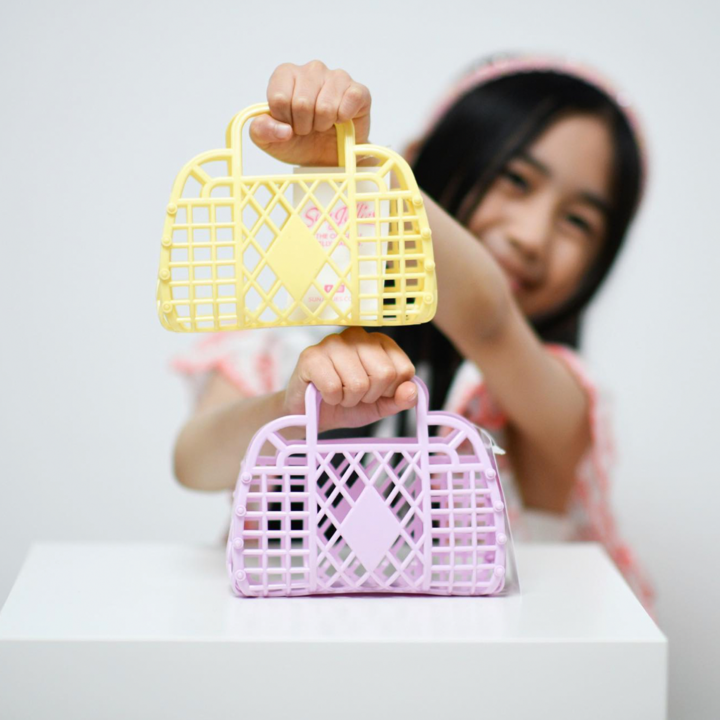 Yellow | Mini Retro Basket