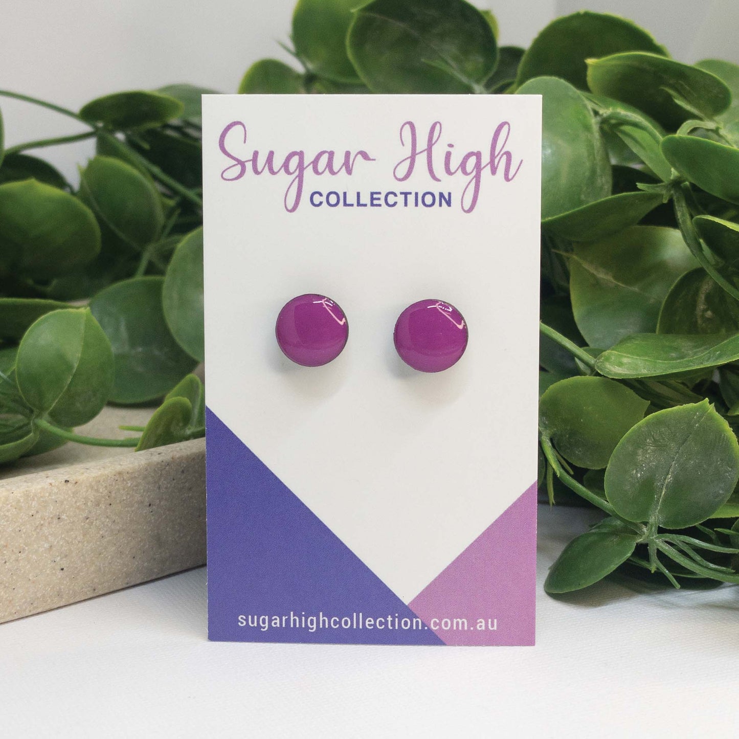 Cali Summer | Wooden Stud Earrings