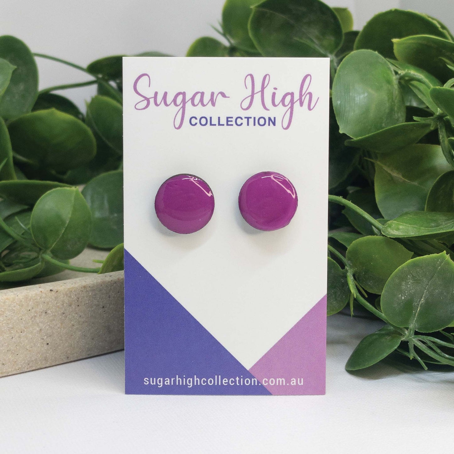 Cali Summer | Wooden Stud Earrings