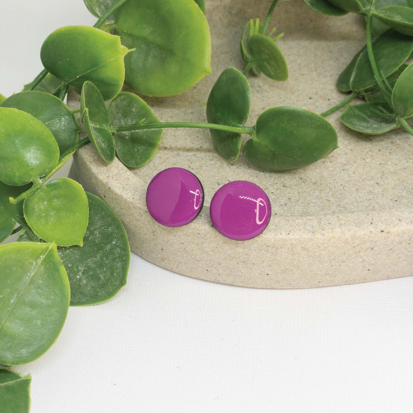 Cali Summer | Wooden Stud Earrings