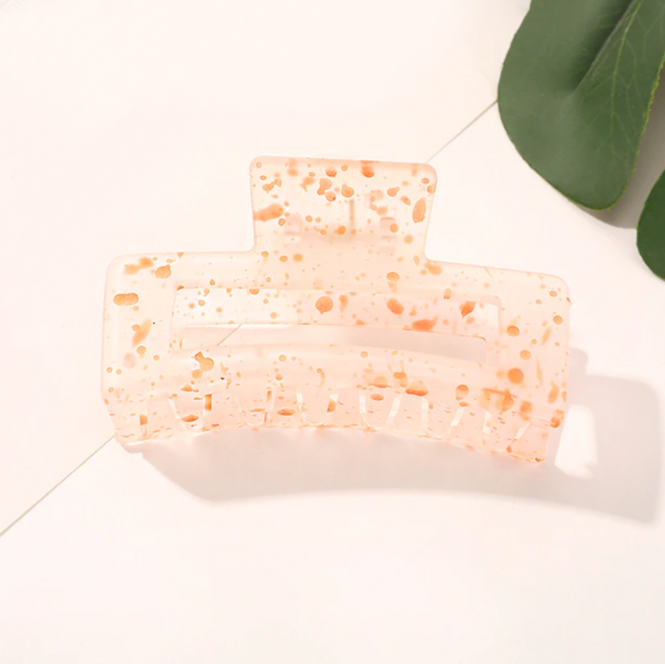 Orange | Frosted Claw Clip