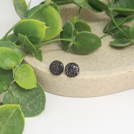 Giraffe | Rose Gold Acrylic Stud Earrings