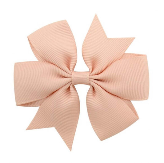 Apricot | Pinwheel Hair Bow