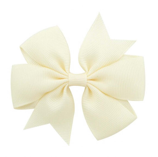 Cream | Pinwheel Hair Bow