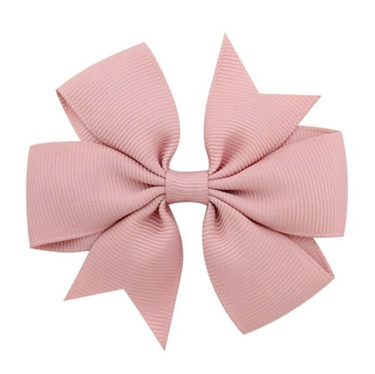 Dusty Rose | Pinwheel Hair Bow