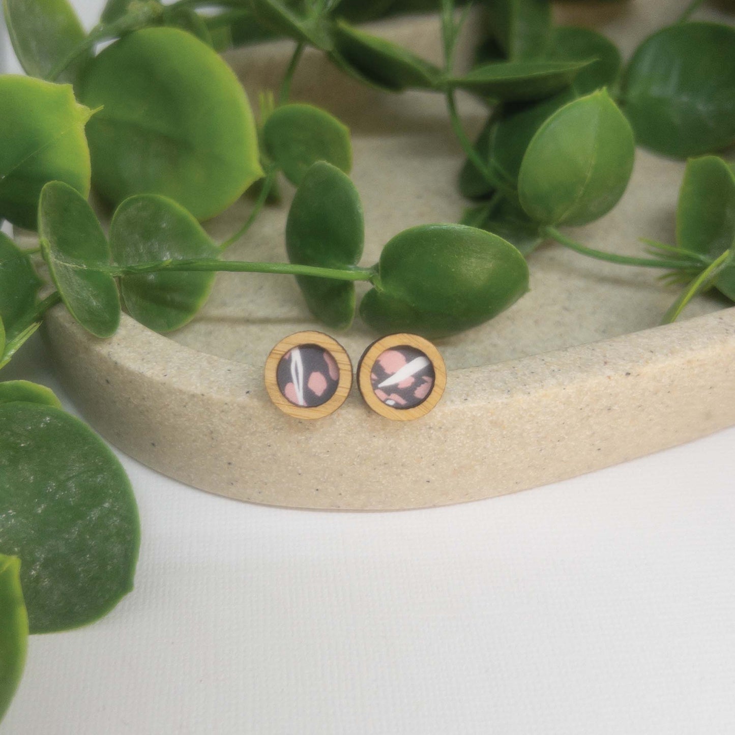 Wild & Free | Wooden Statement Stud Earrings