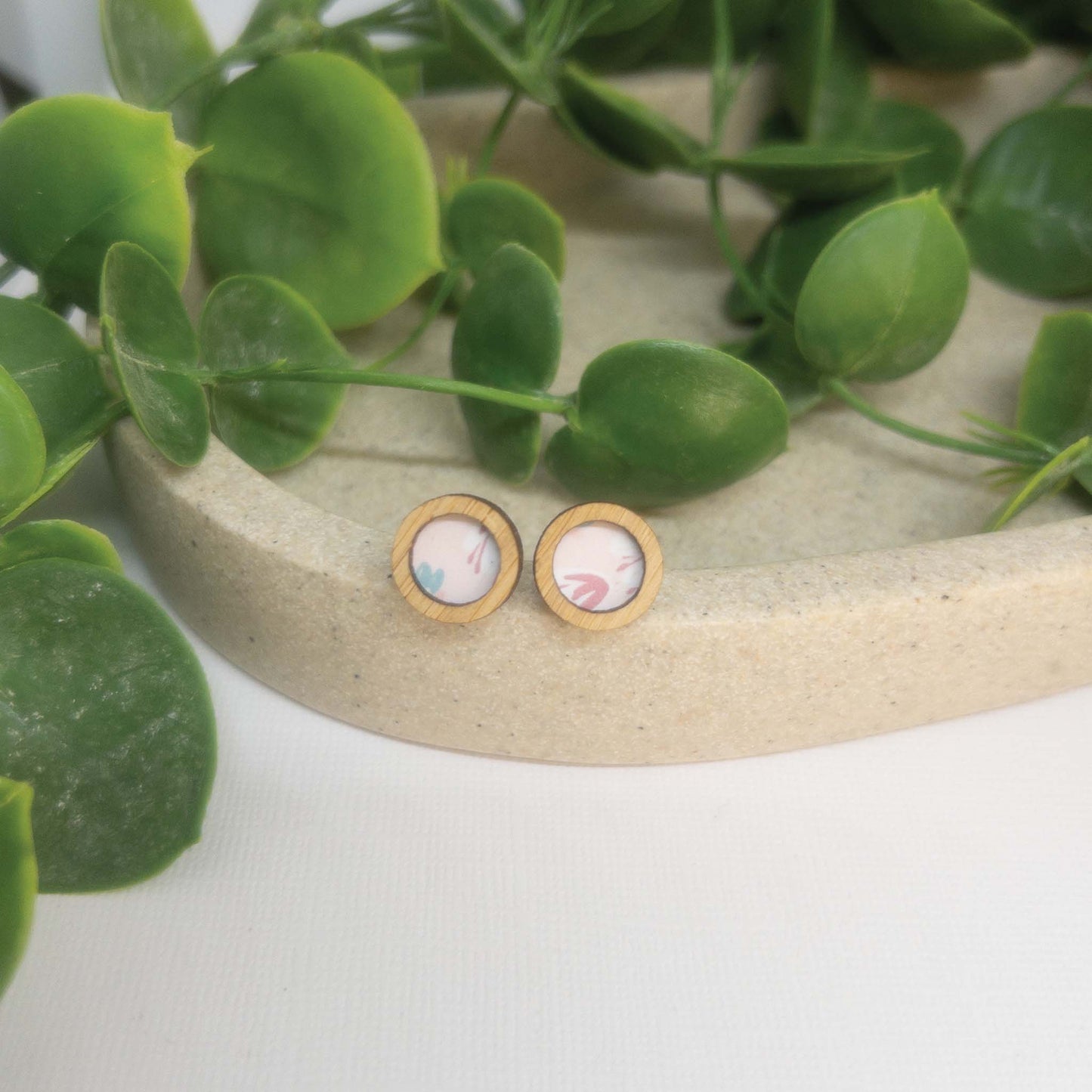 Rapunzel | Wooden Statement Stud Earrings