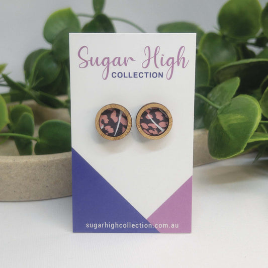 Wild & Free | Wooden Statement Stud Earrings