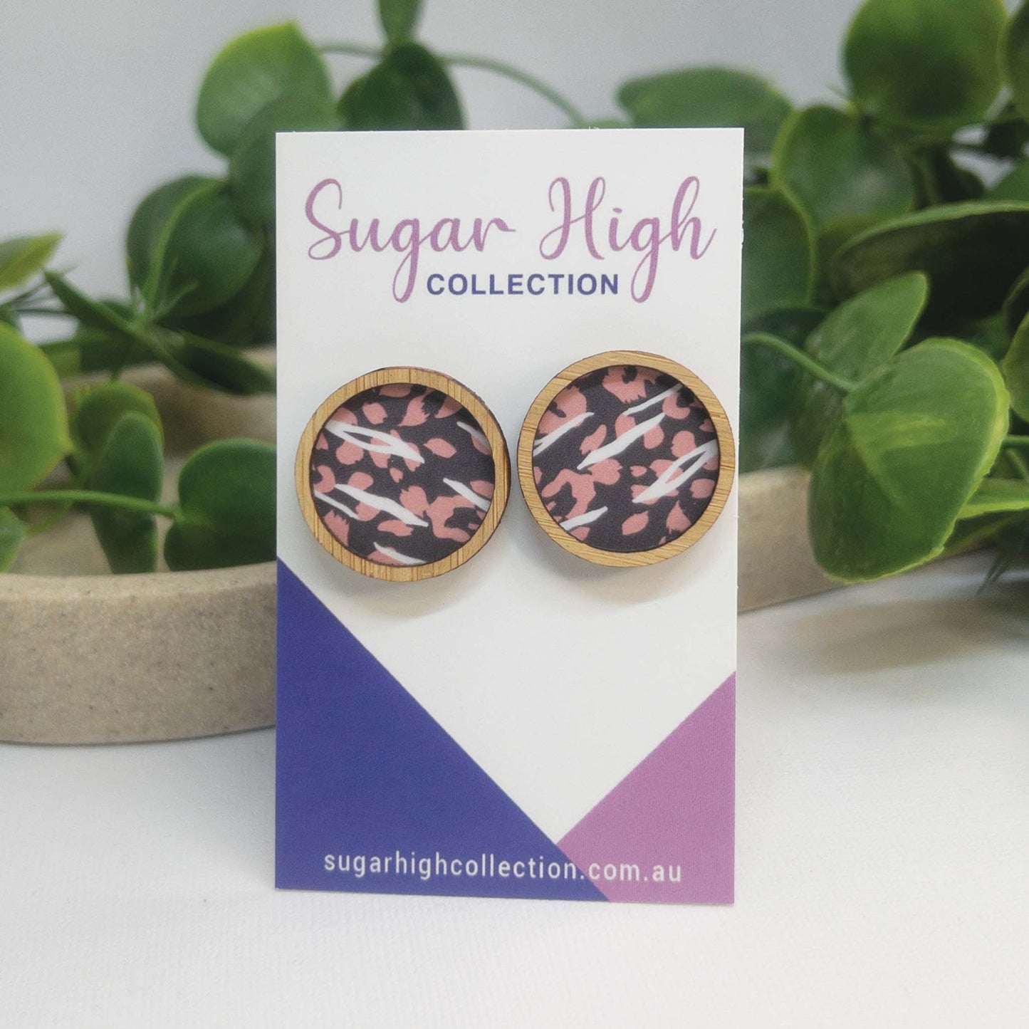 Wild & Free | Wooden Statement Stud Earrings