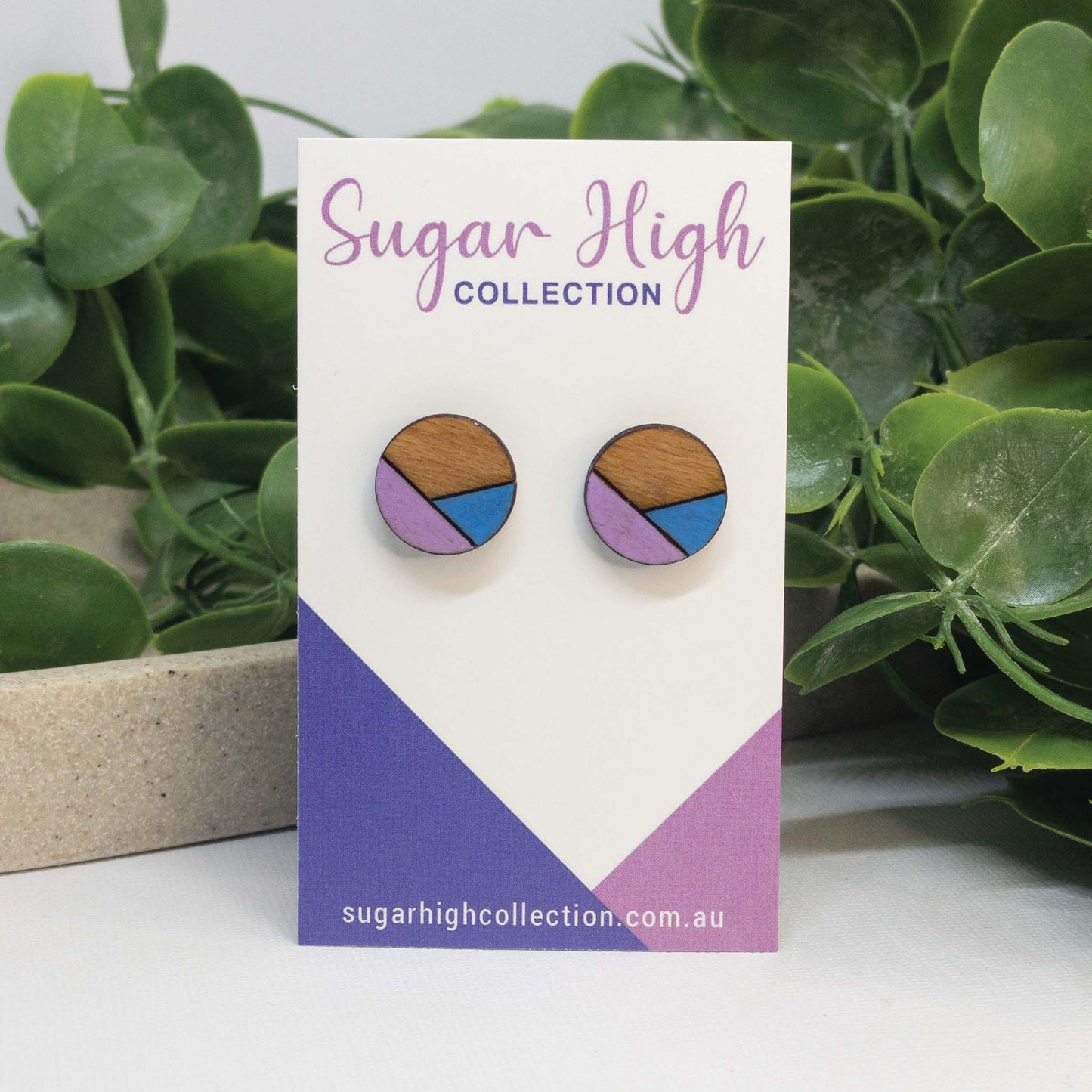 Unicorn Magic | Wooden Stud Earrings