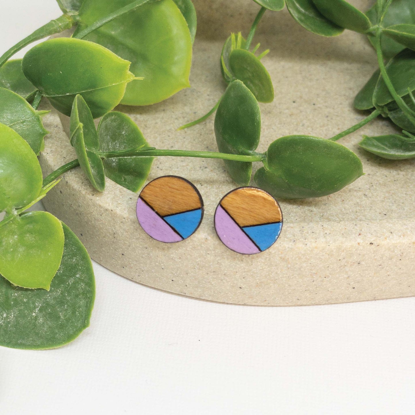 Unicorn Magic | Wooden Stud Earrings