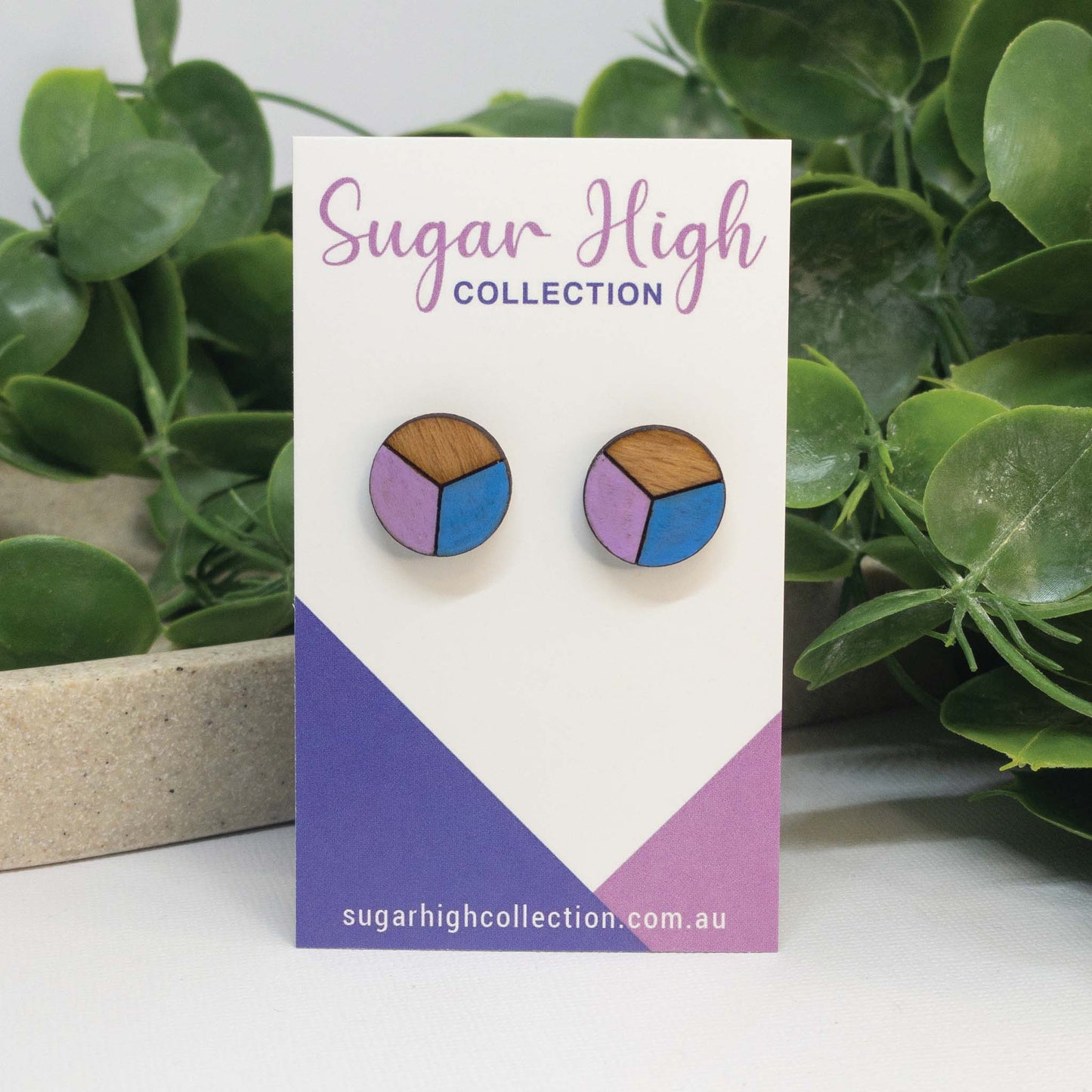 Unicorn Magic | Wooden Stud Earrings