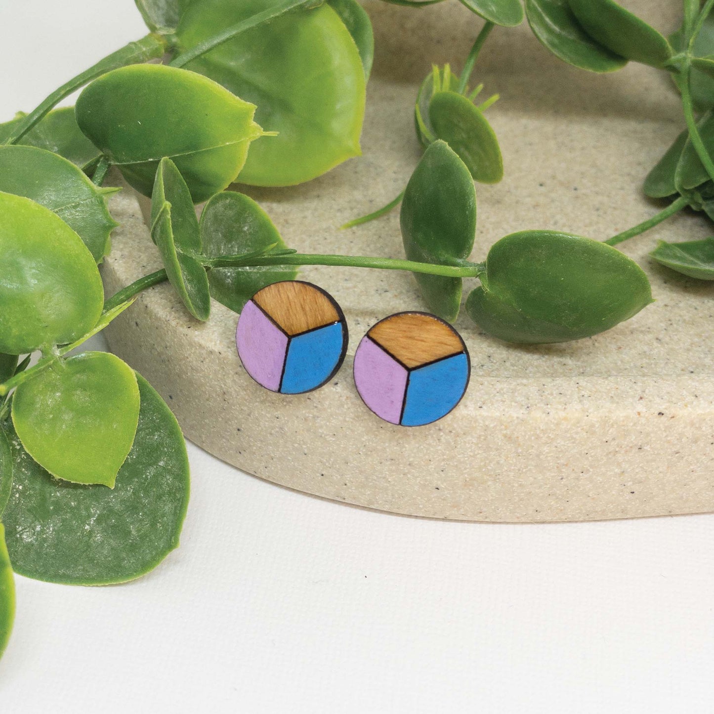 Unicorn Magic | Wooden Stud Earrings