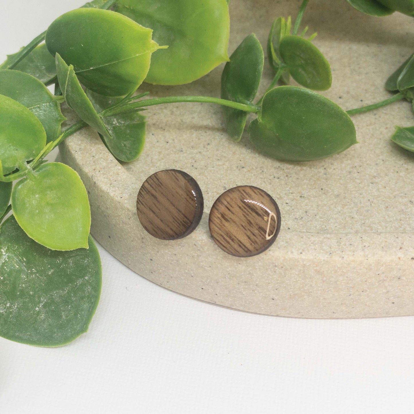 Natural | Wooden Stud Earrings