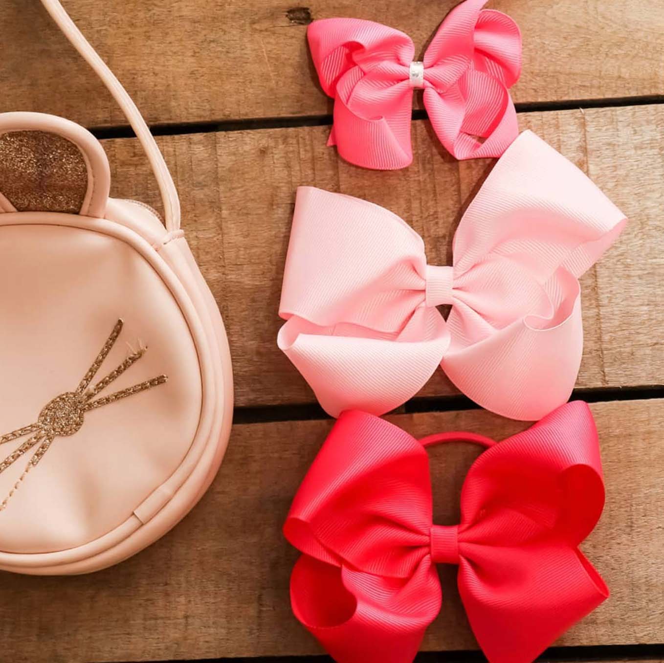 Pink | Zali Girl Hair Bow - Small