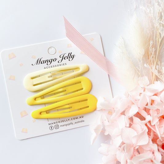 Lemon | Large Pastel Coated Classic Snaps