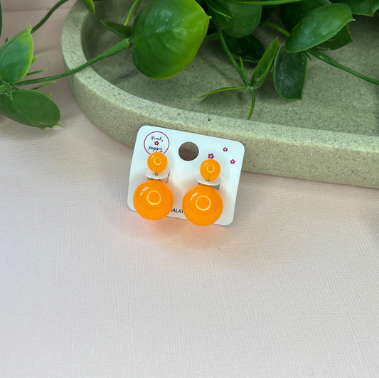 Orange | Candy Ball Earrings