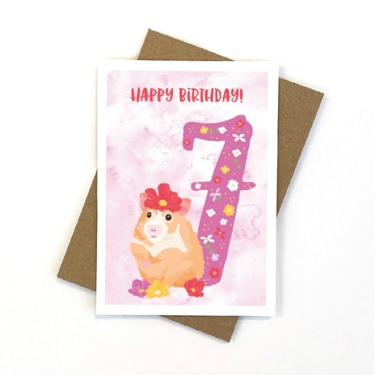 Hannah The Hamster | Birthday Card
