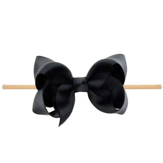 Black | Boutique Bow Headband