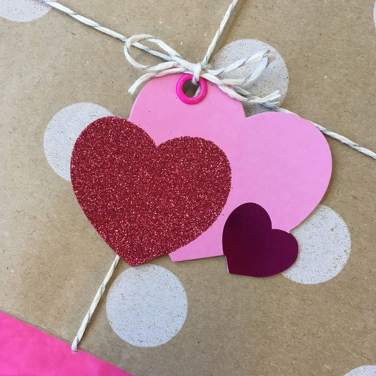 Pink Hearts | Gift Tag