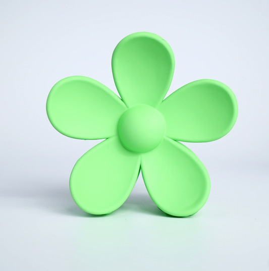 Lime Green | Large Daisy Hair Clip