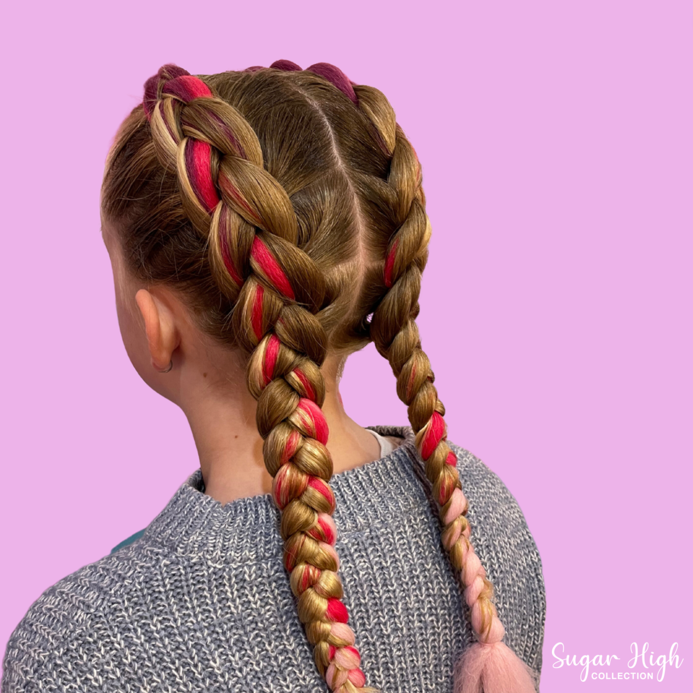 Ombre Pink | Coloured Braiding Hair Extensions