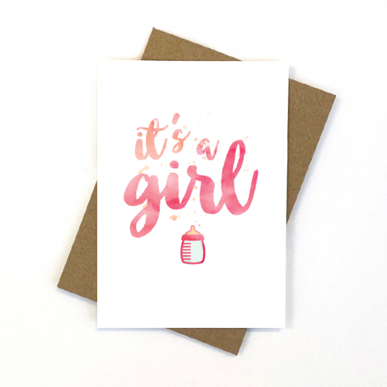 It's A Girl | Baby Card