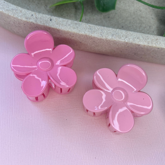 Pink | Mini Daisy Hair Clip