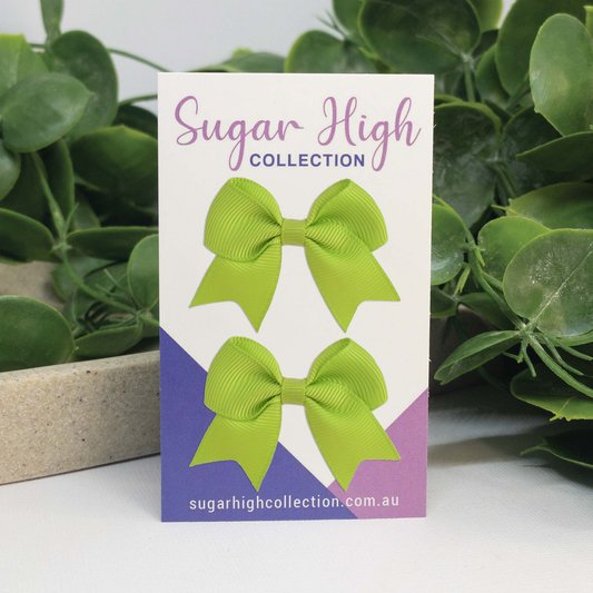 Lime Green | Mini Sailor Bows