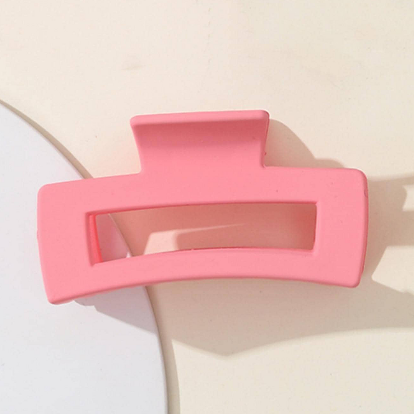 Flamingo Pink | Rectangle Claw Clip