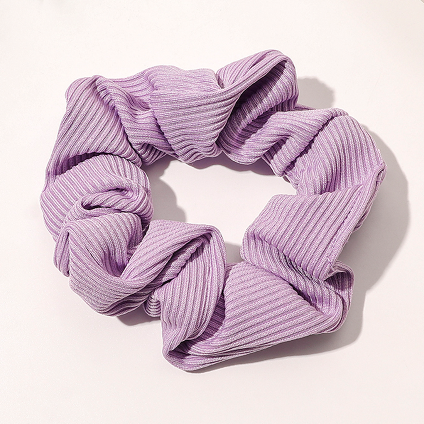 Lilac | Stripe Scrunchie