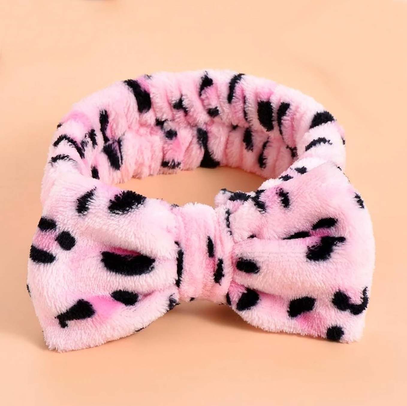 Pink Leopard | Spa Makeup Headband