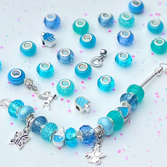 Teal | DIY Charm Bracelet Set