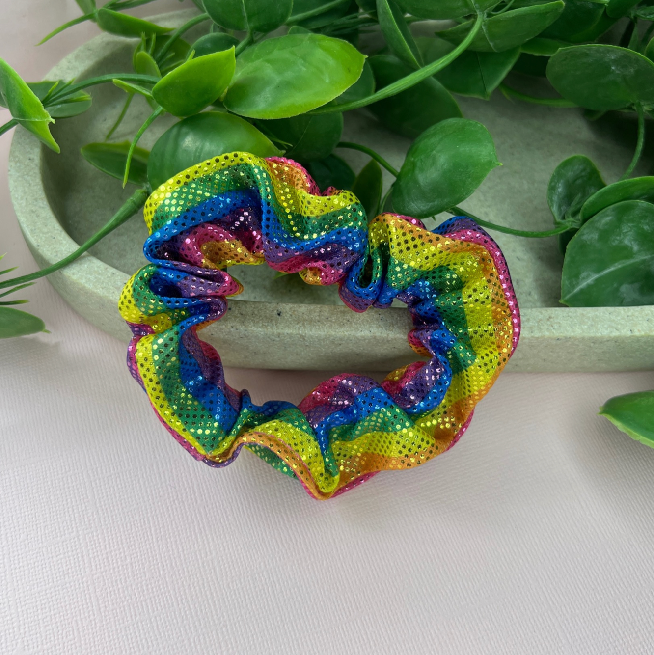Rainbow Stripe | Unicorn Scrunchie
