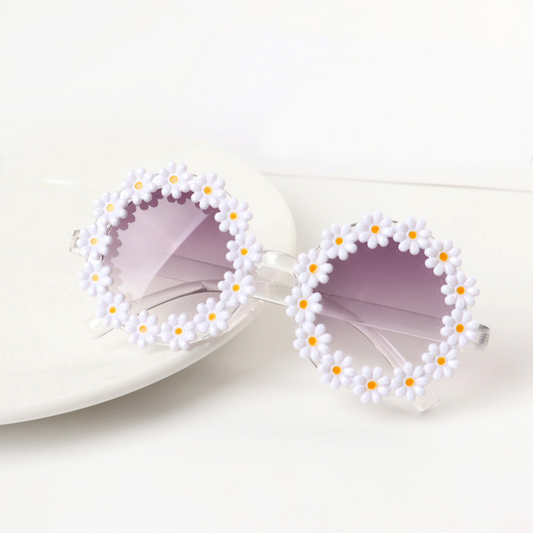 White | Daisy Sunglasses
