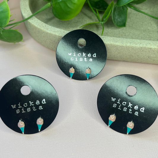 Ice Cream | Silver Studs