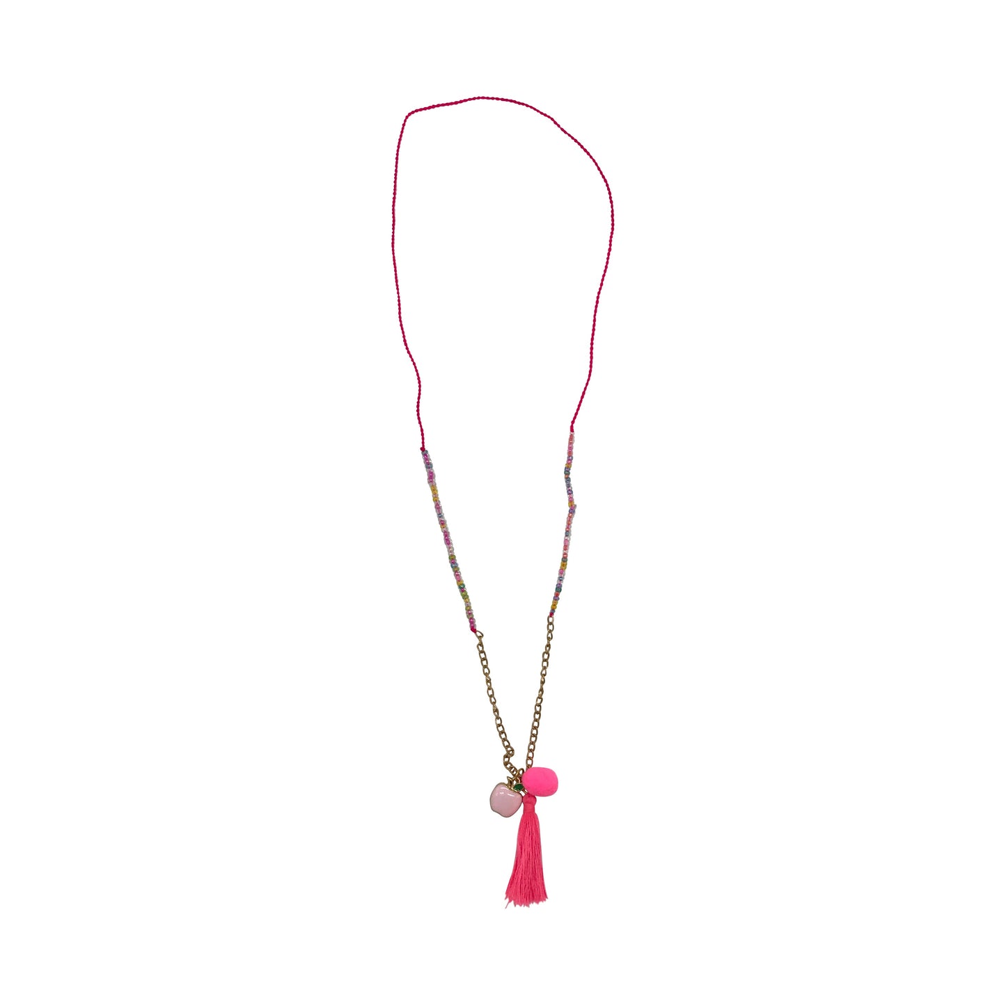 Pink Apple Necklace